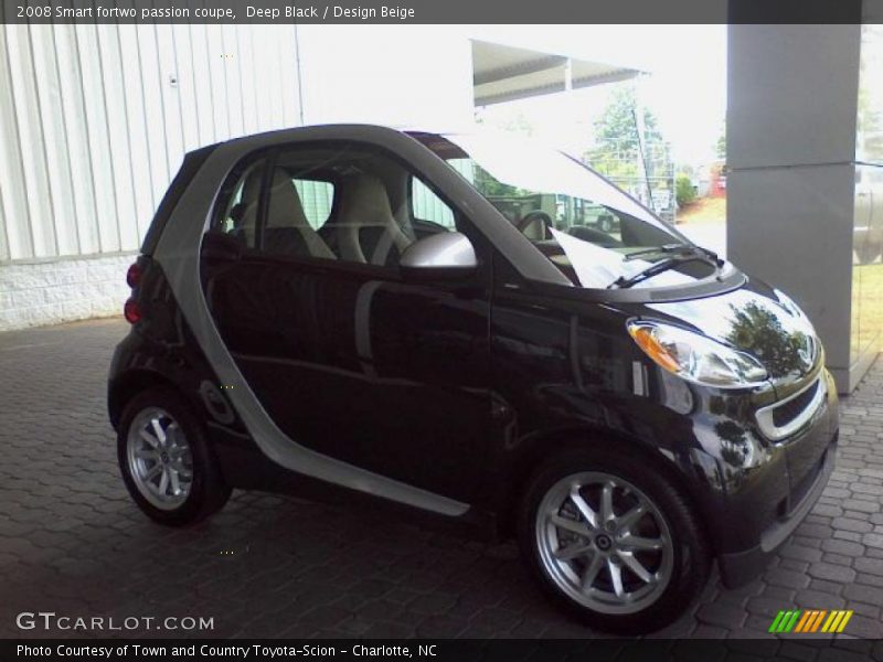 Deep Black / Design Beige 2008 Smart fortwo passion coupe