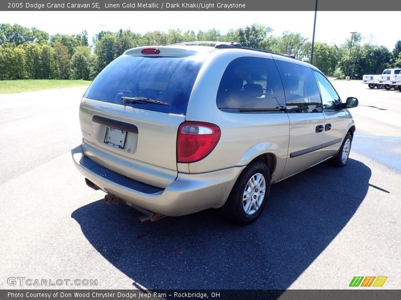 Linen Gold Metallic / Dark Khaki/Light Graystone 2005 Dodge Grand Caravan SE