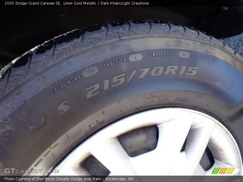 Linen Gold Metallic / Dark Khaki/Light Graystone 2005 Dodge Grand Caravan SE
