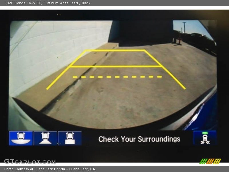 Platinum White Pearl / Black 2020 Honda CR-V EX