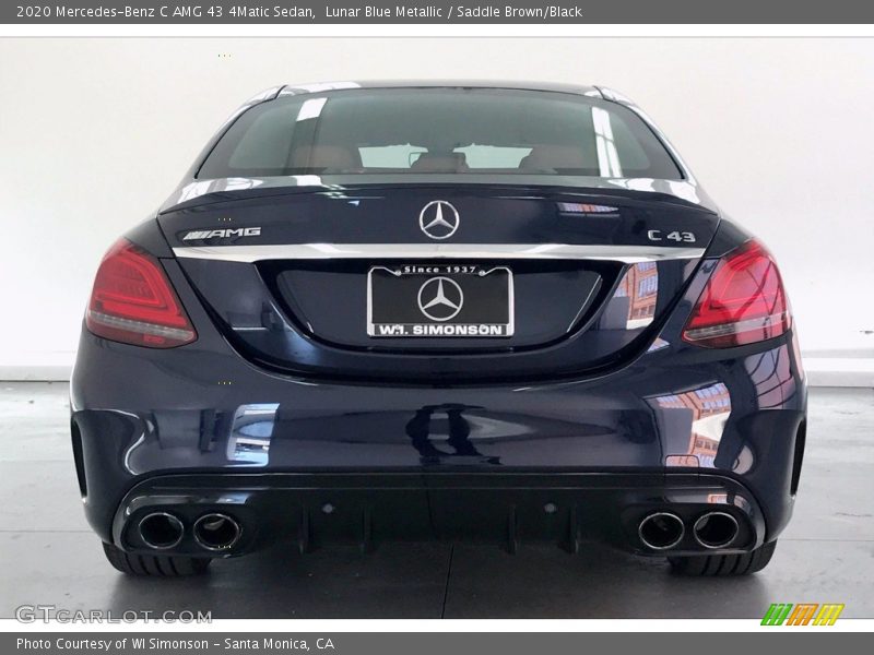 Lunar Blue Metallic / Saddle Brown/Black 2020 Mercedes-Benz C AMG 43 4Matic Sedan