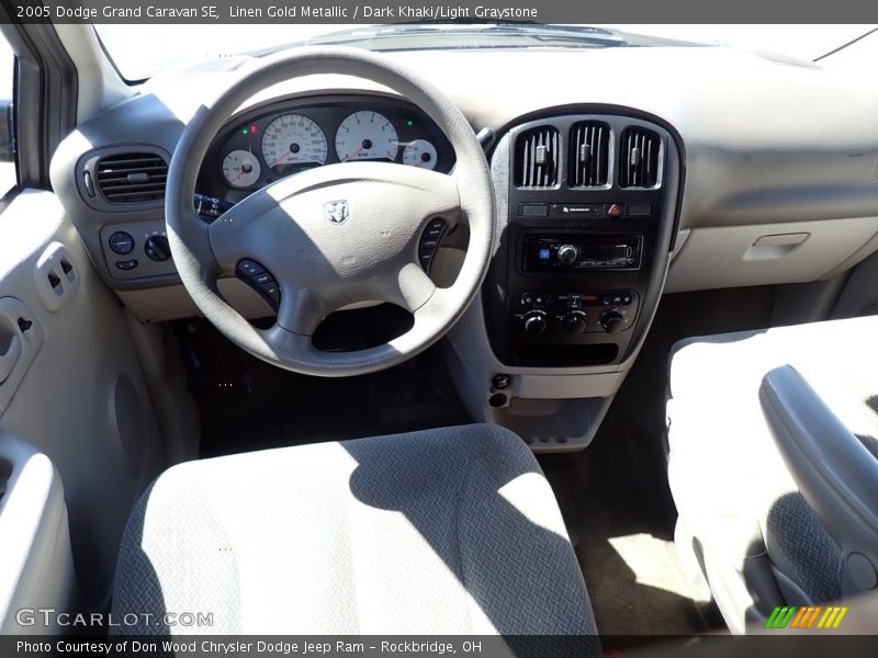 Linen Gold Metallic / Dark Khaki/Light Graystone 2005 Dodge Grand Caravan SE