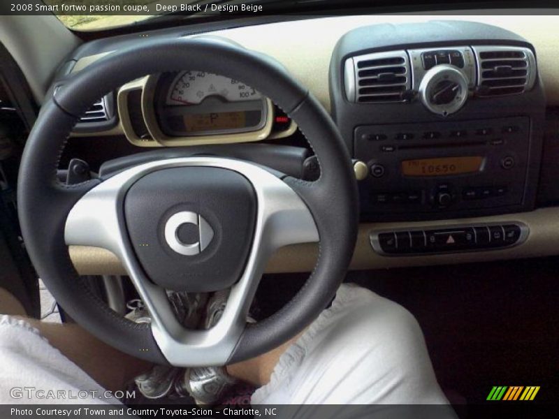 Deep Black / Design Beige 2008 Smart fortwo passion coupe