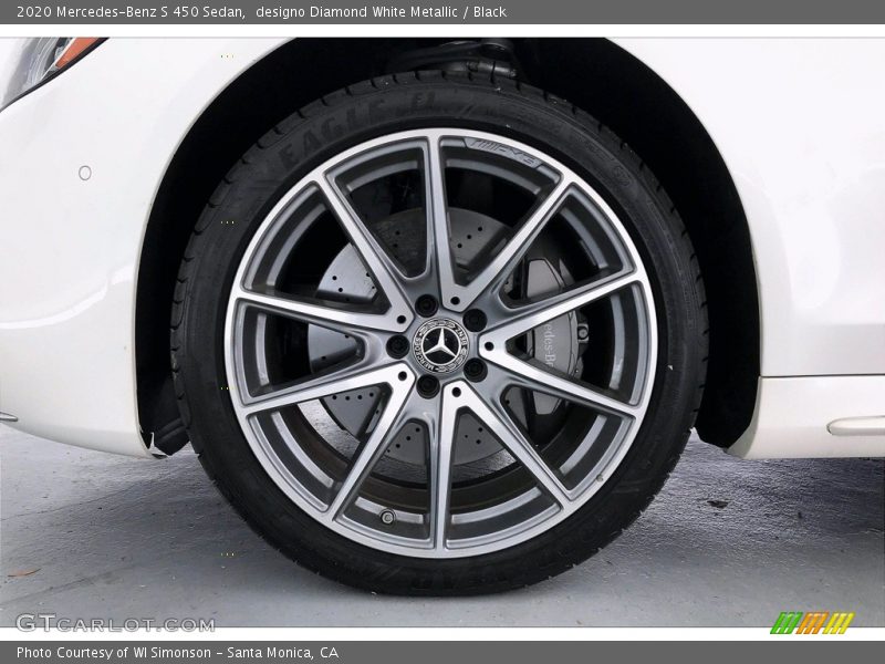 designo Diamond White Metallic / Black 2020 Mercedes-Benz S 450 Sedan