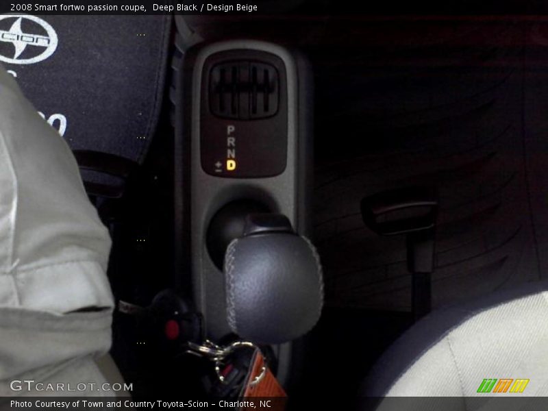 Deep Black / Design Beige 2008 Smart fortwo passion coupe