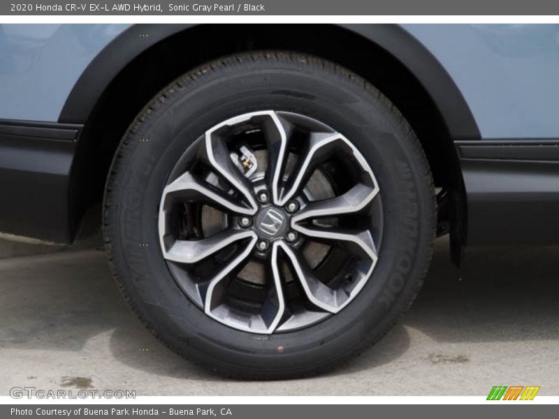 Sonic Gray Pearl / Black 2020 Honda CR-V EX-L AWD Hybrid
