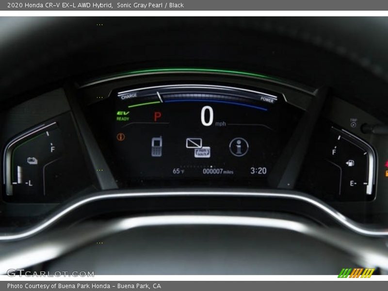 Sonic Gray Pearl / Black 2020 Honda CR-V EX-L AWD Hybrid