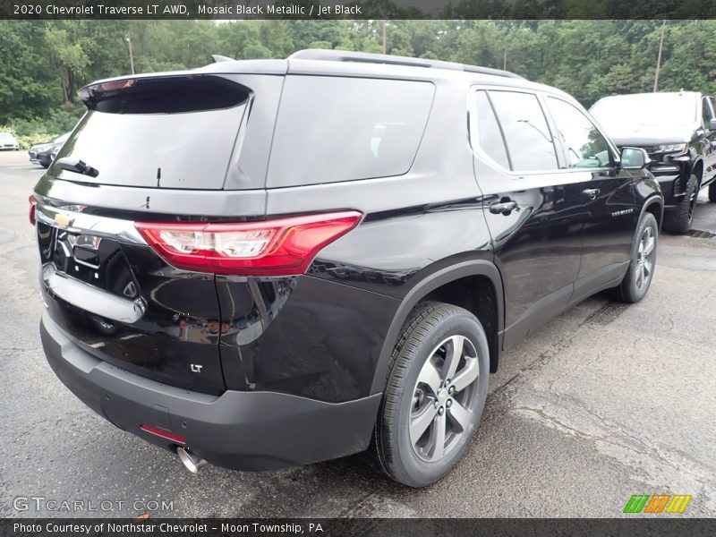 Mosaic Black Metallic / Jet Black 2020 Chevrolet Traverse LT AWD