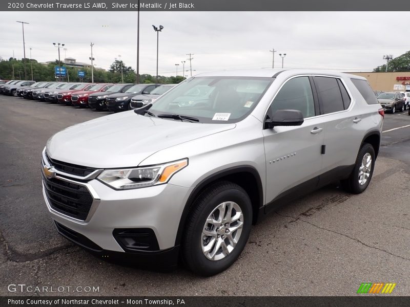 Silver Ice Metallic / Jet Black 2020 Chevrolet Traverse LS AWD