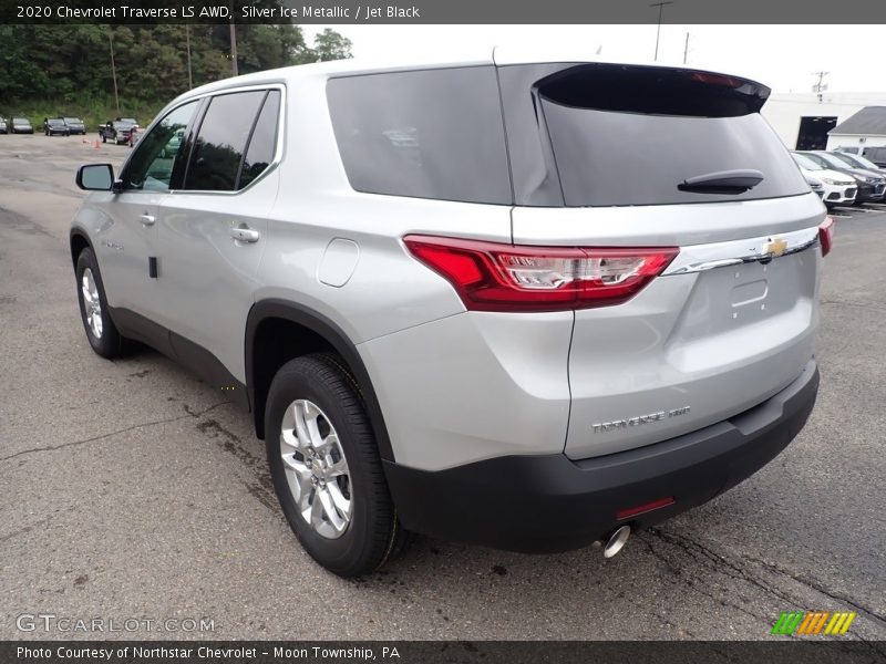 Silver Ice Metallic / Jet Black 2020 Chevrolet Traverse LS AWD
