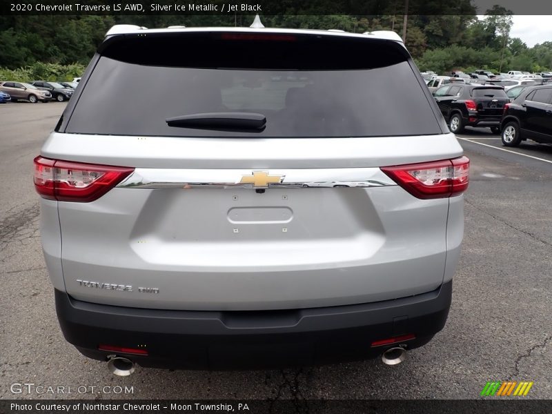 Silver Ice Metallic / Jet Black 2020 Chevrolet Traverse LS AWD