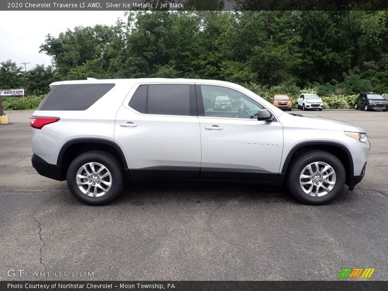 Silver Ice Metallic / Jet Black 2020 Chevrolet Traverse LS AWD