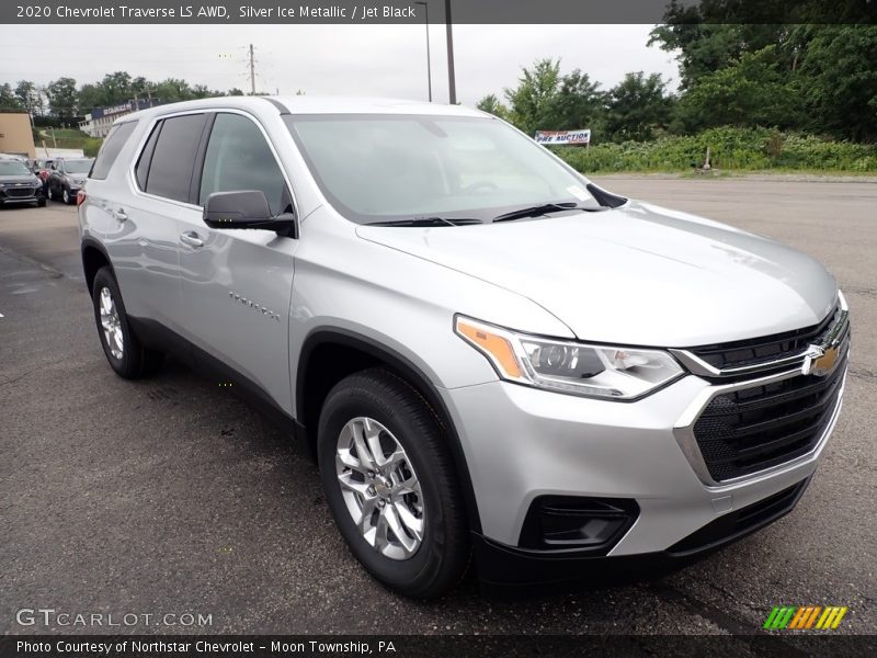 Silver Ice Metallic / Jet Black 2020 Chevrolet Traverse LS AWD