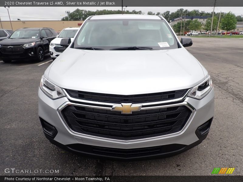 Silver Ice Metallic / Jet Black 2020 Chevrolet Traverse LS AWD