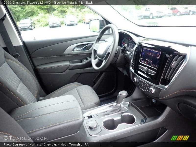 Silver Ice Metallic / Jet Black 2020 Chevrolet Traverse LS AWD