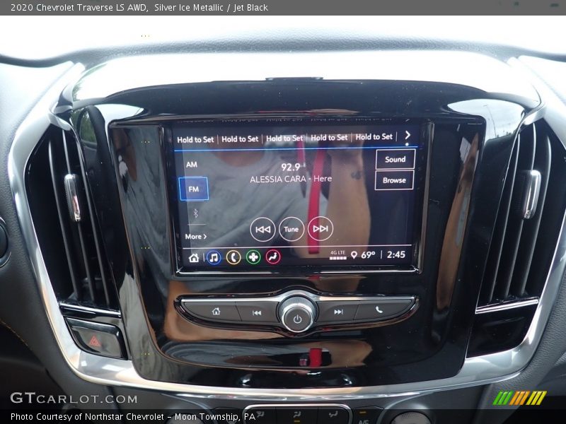 Silver Ice Metallic / Jet Black 2020 Chevrolet Traverse LS AWD