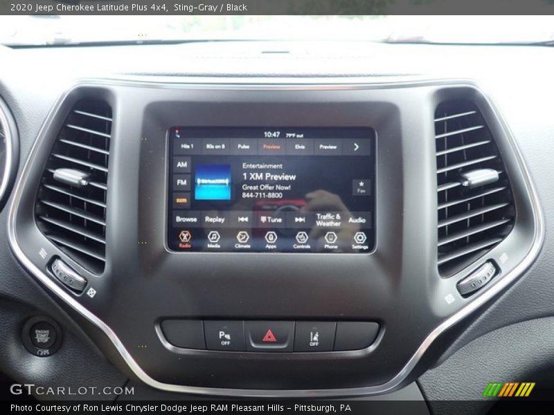Sting-Gray / Black 2020 Jeep Cherokee Latitude Plus 4x4