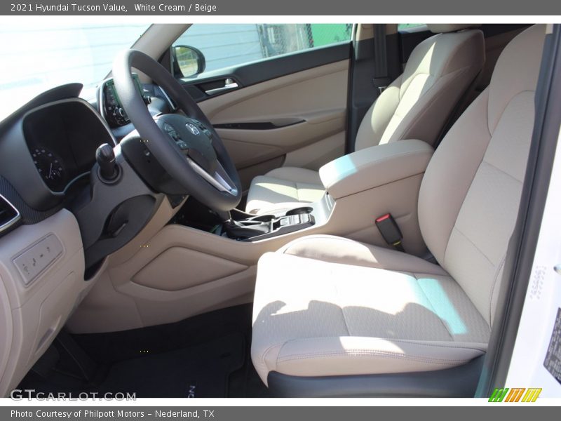 White Cream / Beige 2021 Hyundai Tucson Value