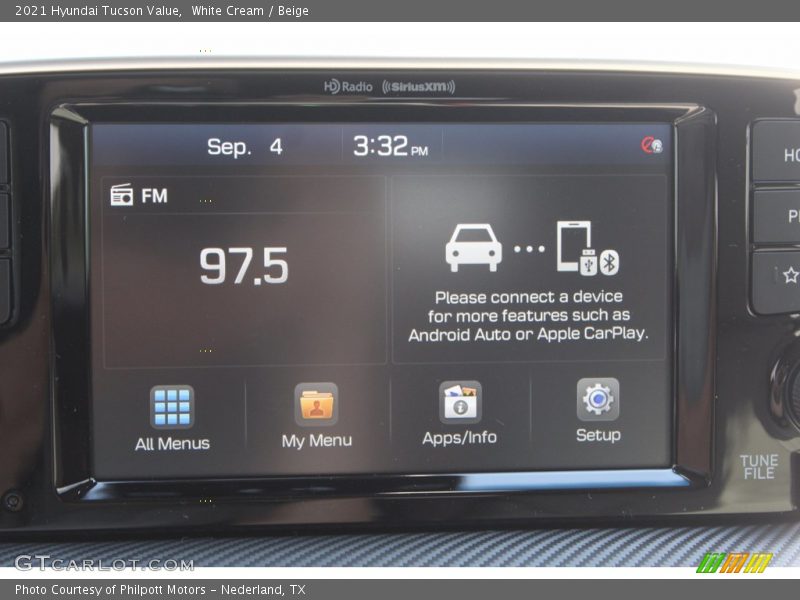 White Cream / Beige 2021 Hyundai Tucson Value