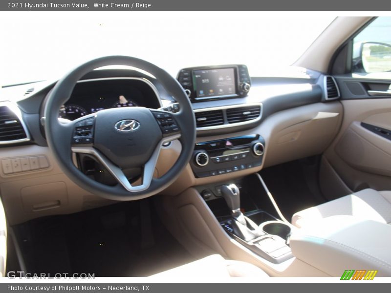 White Cream / Beige 2021 Hyundai Tucson Value