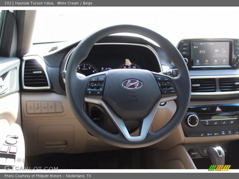 White Cream / Beige 2021 Hyundai Tucson Value