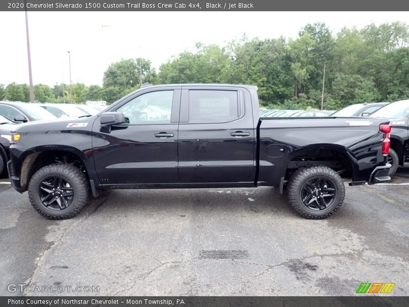 Black / Jet Black 2020 Chevrolet Silverado 1500 Custom Trail Boss Crew Cab 4x4