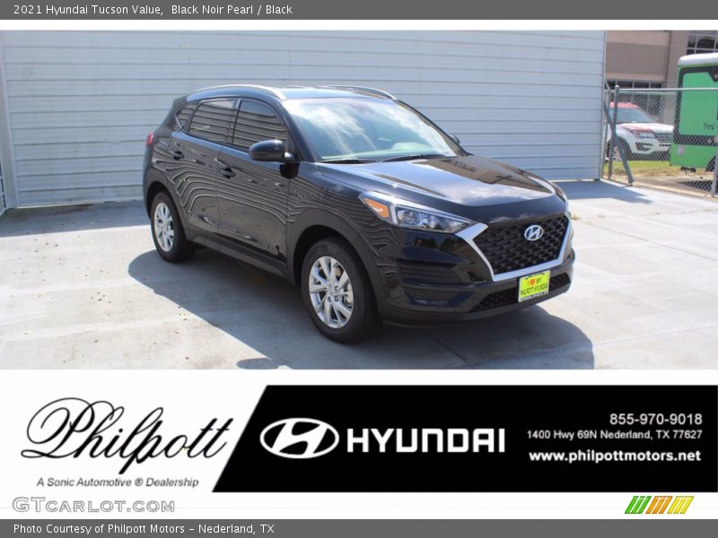 Black Noir Pearl / Black 2021 Hyundai Tucson Value