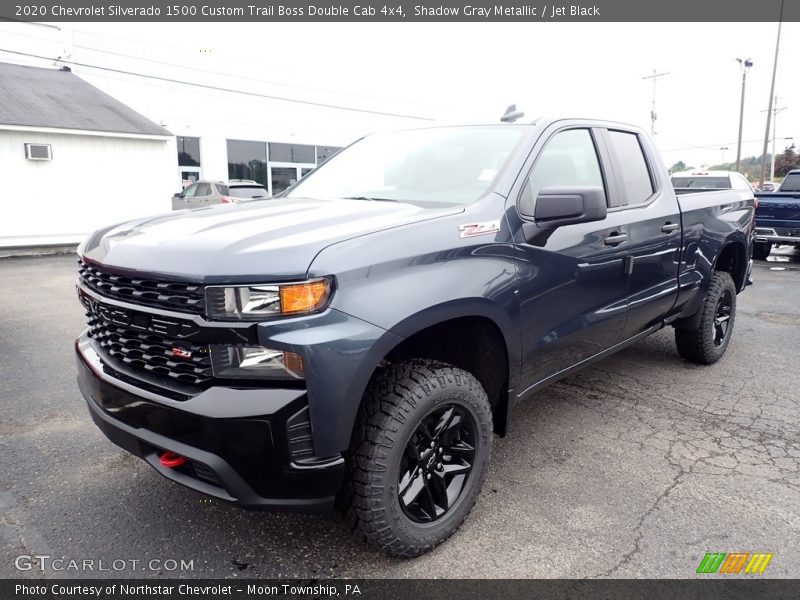 Shadow Gray Metallic / Jet Black 2020 Chevrolet Silverado 1500 Custom Trail Boss Double Cab 4x4