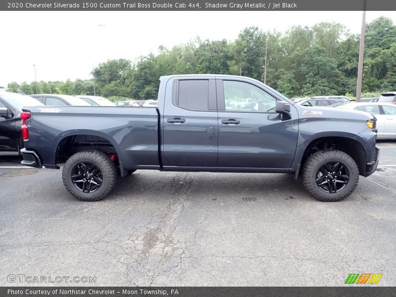 Shadow Gray Metallic / Jet Black 2020 Chevrolet Silverado 1500 Custom Trail Boss Double Cab 4x4