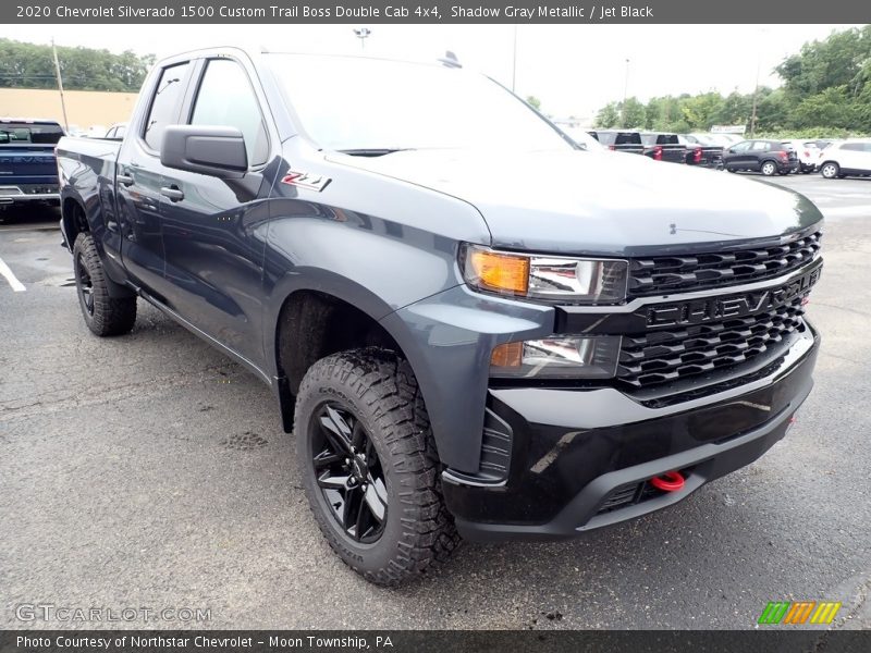 Shadow Gray Metallic / Jet Black 2020 Chevrolet Silverado 1500 Custom Trail Boss Double Cab 4x4