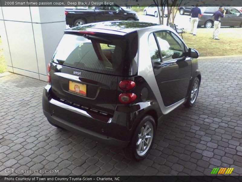 Deep Black / Design Beige 2008 Smart fortwo passion coupe