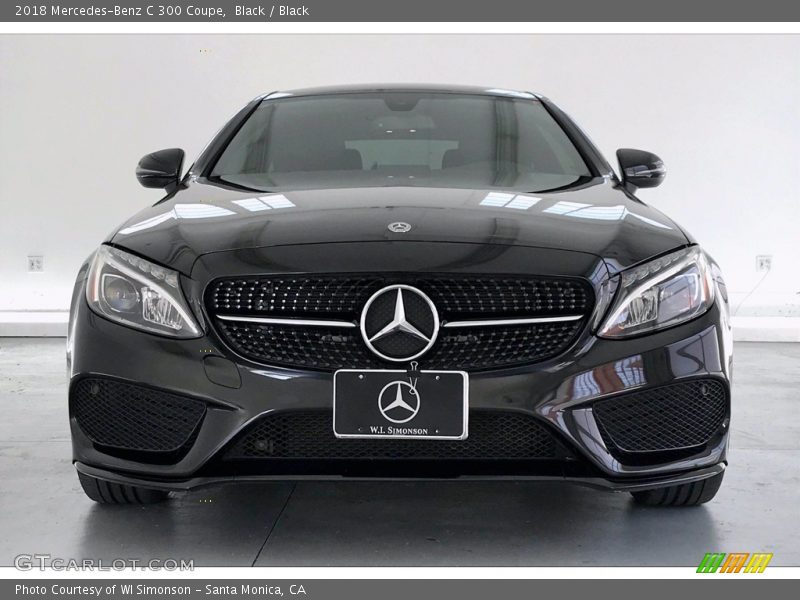 Black / Black 2018 Mercedes-Benz C 300 Coupe
