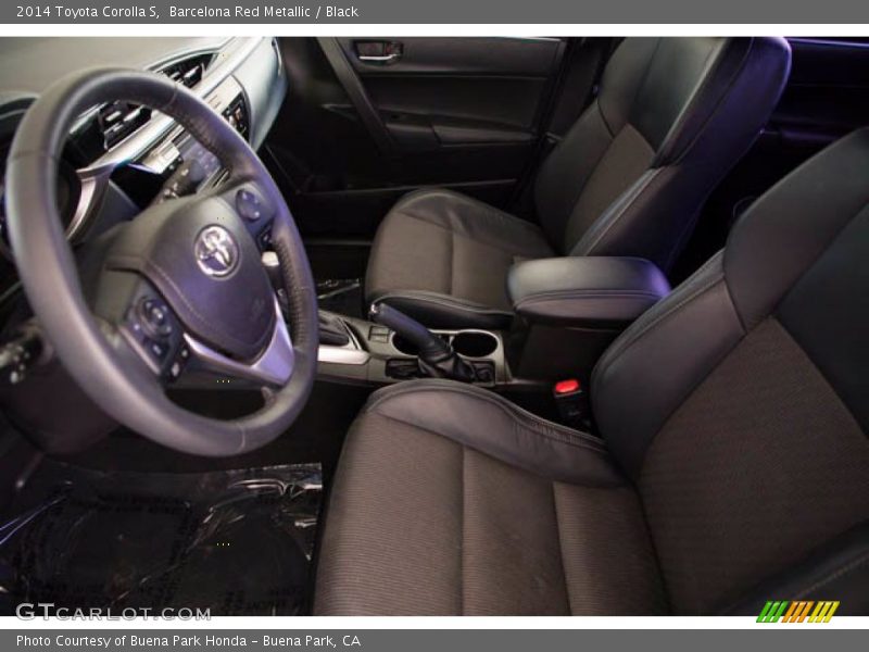 Barcelona Red Metallic / Black 2014 Toyota Corolla S