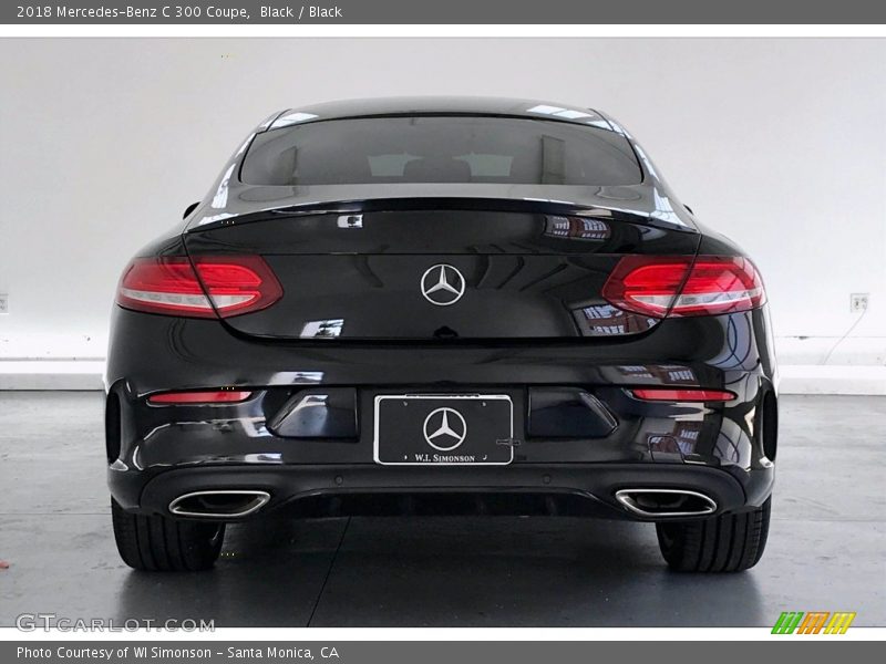 Black / Black 2018 Mercedes-Benz C 300 Coupe
