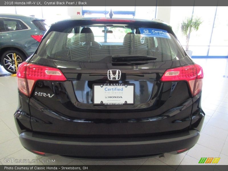 Crystal Black Pearl / Black 2018 Honda HR-V LX