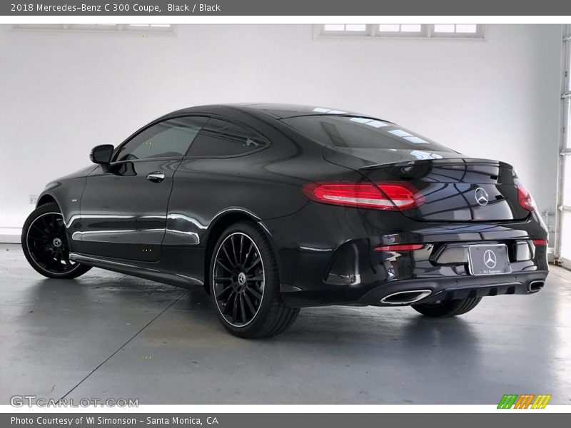 Black / Black 2018 Mercedes-Benz C 300 Coupe