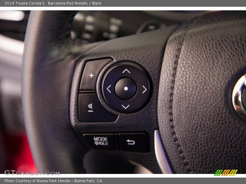 Barcelona Red Metallic / Black 2014 Toyota Corolla S