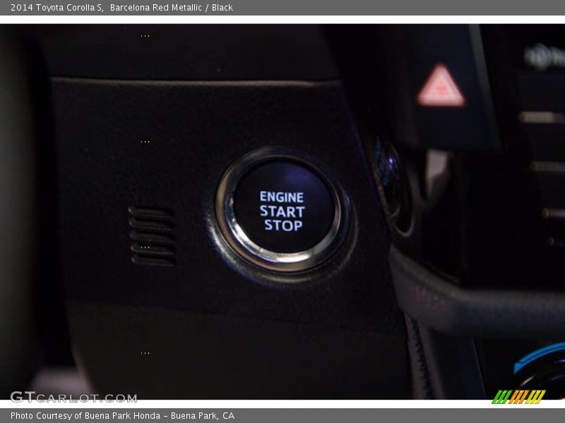 Barcelona Red Metallic / Black 2014 Toyota Corolla S