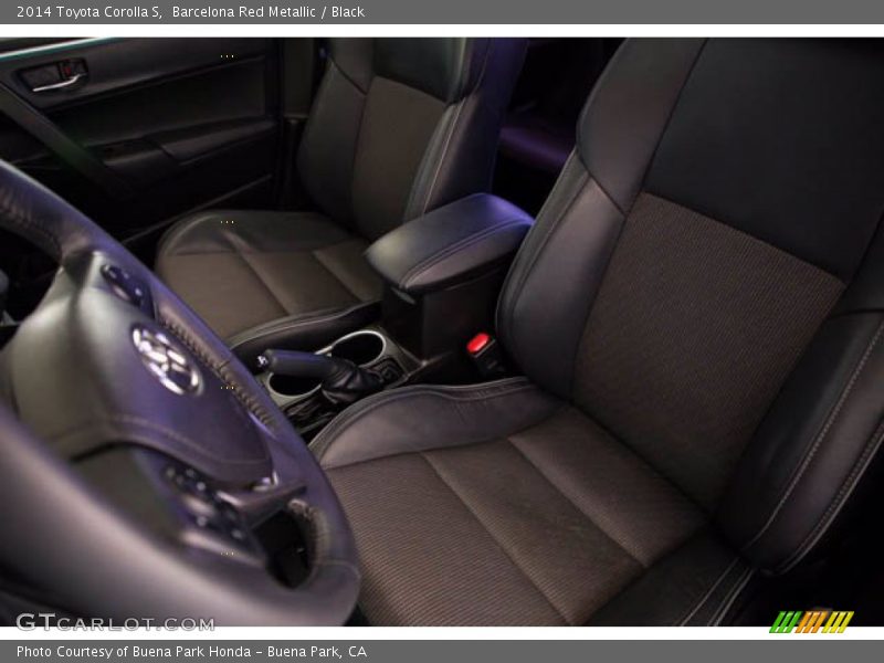 Barcelona Red Metallic / Black 2014 Toyota Corolla S