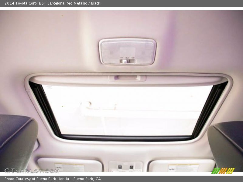 Barcelona Red Metallic / Black 2014 Toyota Corolla S