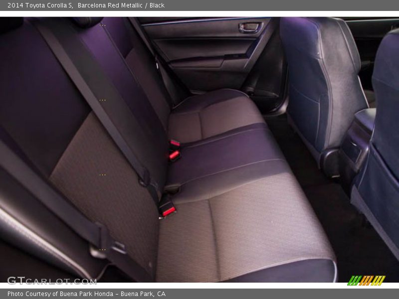 Barcelona Red Metallic / Black 2014 Toyota Corolla S