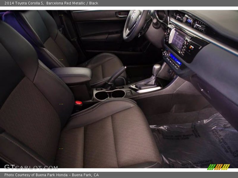 Barcelona Red Metallic / Black 2014 Toyota Corolla S
