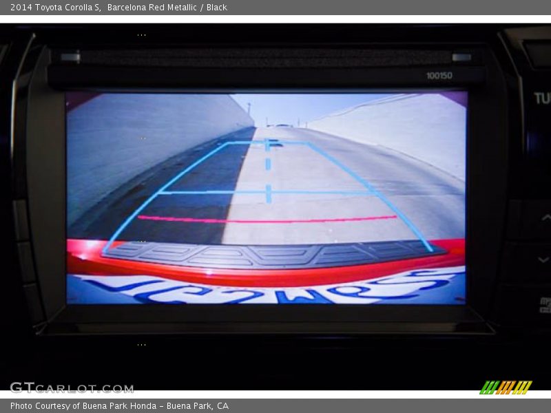 Barcelona Red Metallic / Black 2014 Toyota Corolla S