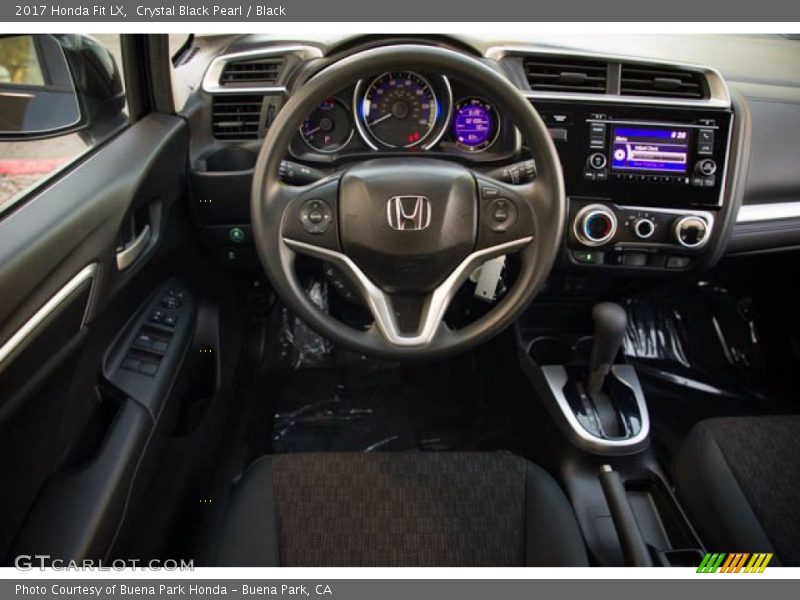 Crystal Black Pearl / Black 2017 Honda Fit LX