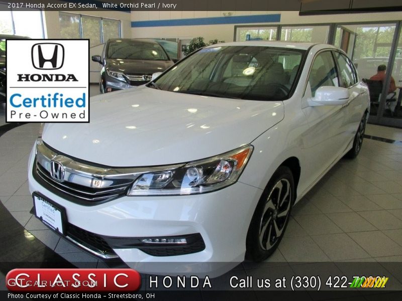 White Orchid Pearl / Ivory 2017 Honda Accord EX Sedan