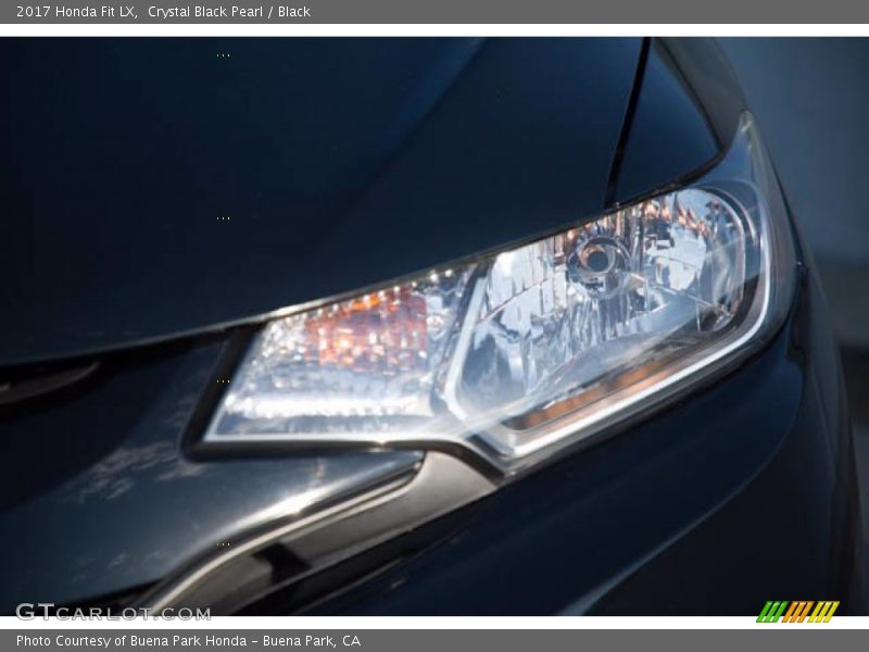 Crystal Black Pearl / Black 2017 Honda Fit LX