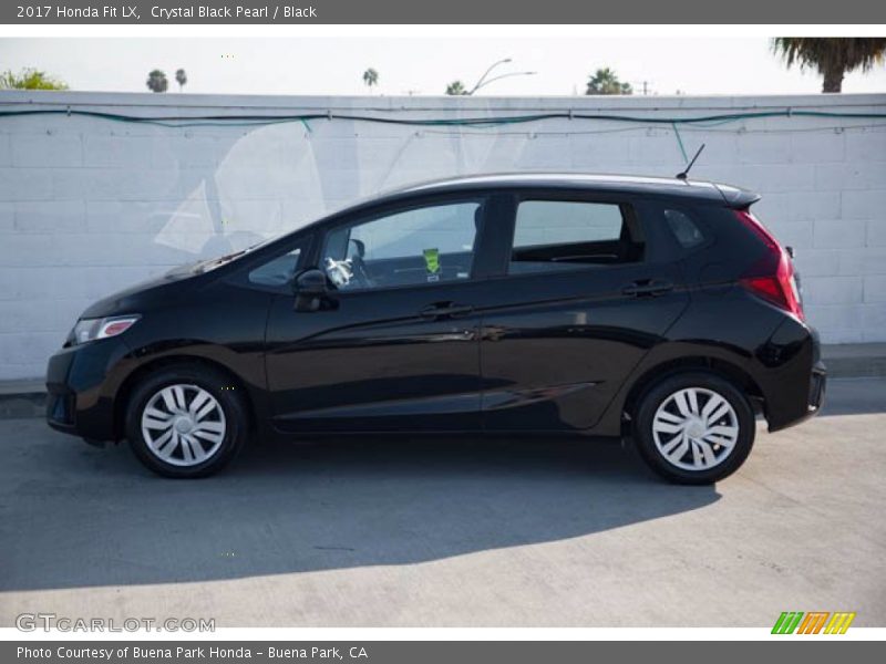 Crystal Black Pearl / Black 2017 Honda Fit LX