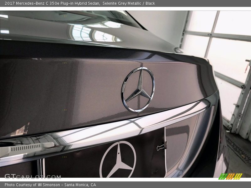 Selenite Grey Metallic / Black 2017 Mercedes-Benz C 350e Plug-in Hybrid Sedan