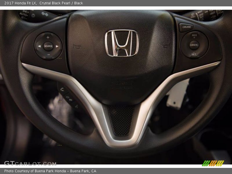 Crystal Black Pearl / Black 2017 Honda Fit LX