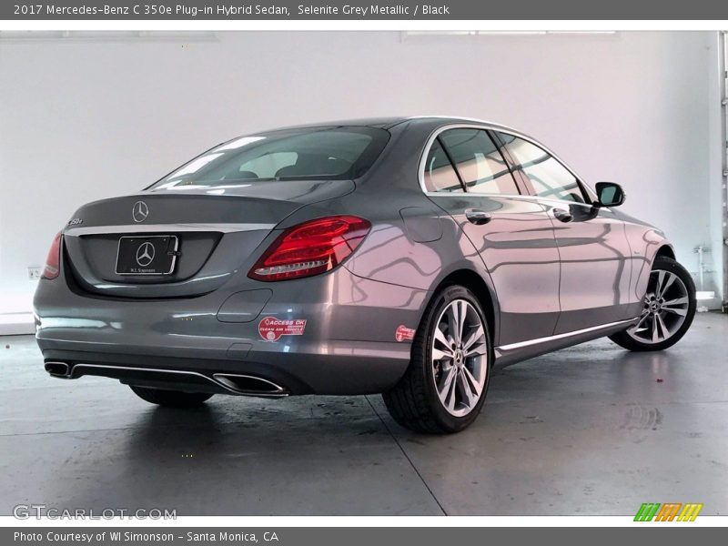 Selenite Grey Metallic / Black 2017 Mercedes-Benz C 350e Plug-in Hybrid Sedan